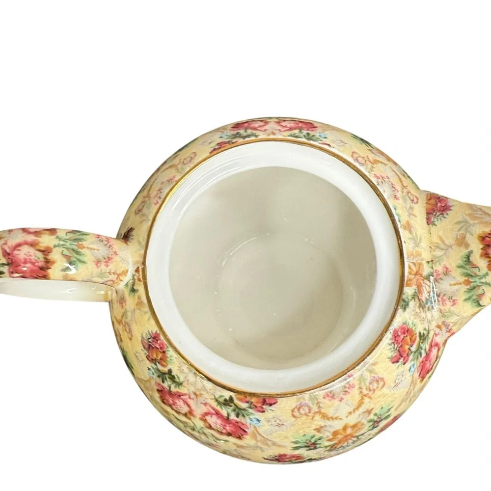 ROYAL PATRICIAN CHINTZ TEA-FOR-ONE TEAPOT & CUP SET – FLORAL VINTAGE